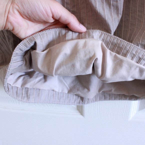 Alexander McQueen Taupe Stripe Bow Pencil Skirt S/S 2006 Collection - Picture 6 of 15